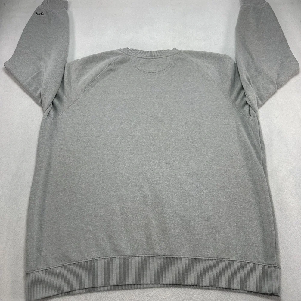 Carhartt Force Sweatshirt Mens XL Gray Crewneck Fleece Kangaroo Pocket Relaxed